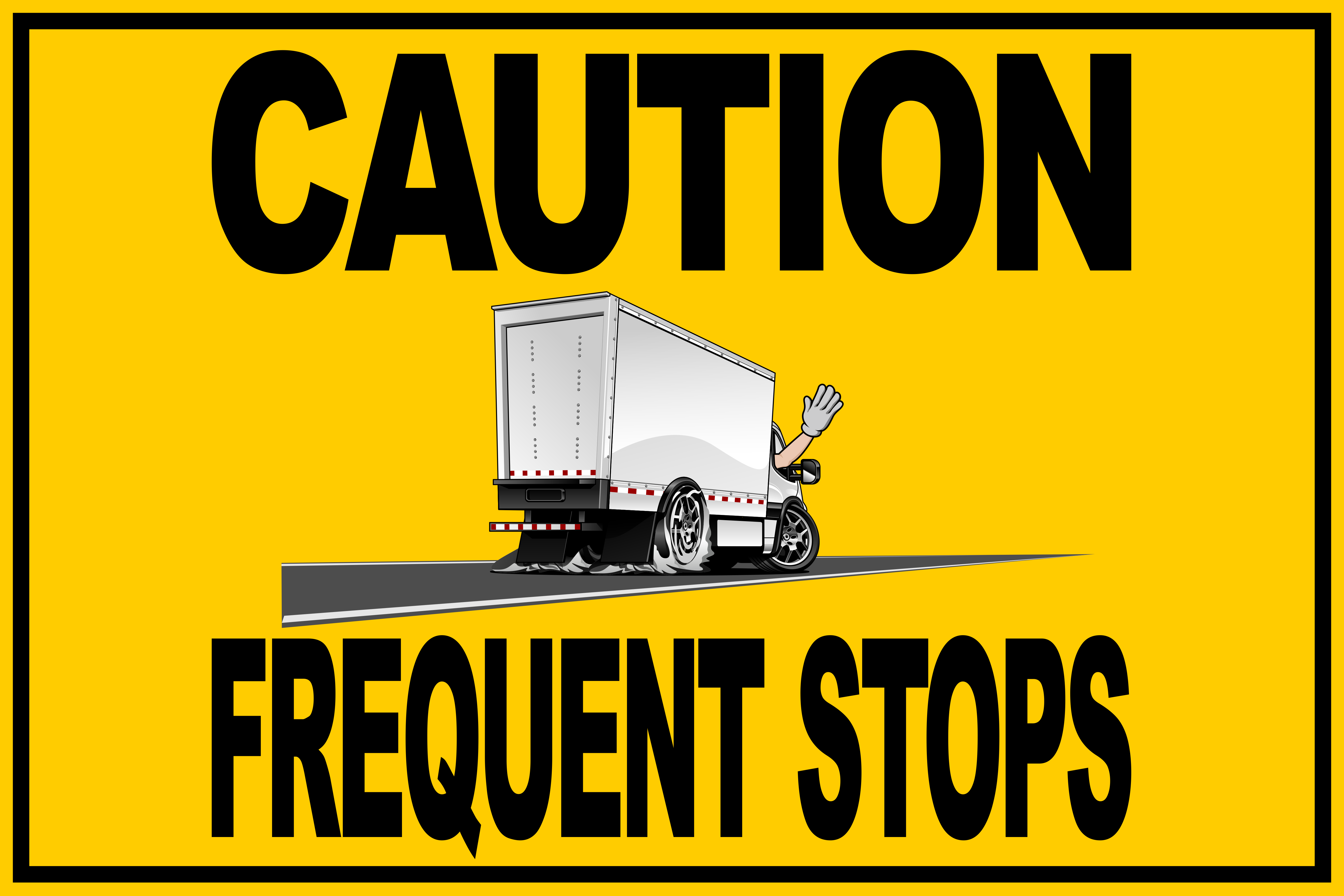 Safety Stickers - Frequent Stops
